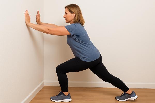 Exercícios para fascite plantar - Alongamento da panturrilha