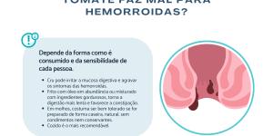 Tomate faz mal para hemorroida?