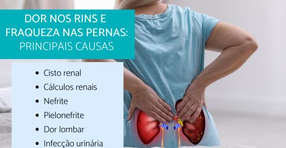 Dor Nos Rins e Fraqueza Nas Pernas - Causas e Tratamento