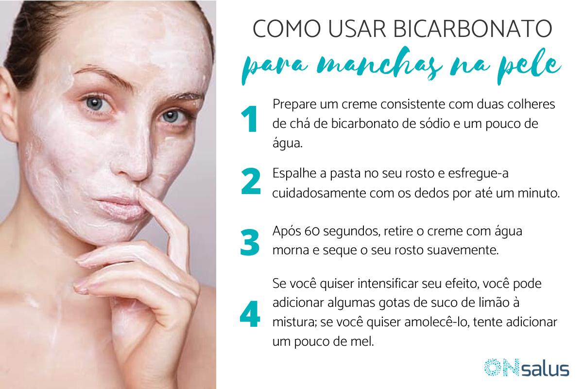 Como usar bicarbonato para tirar manchas na pele