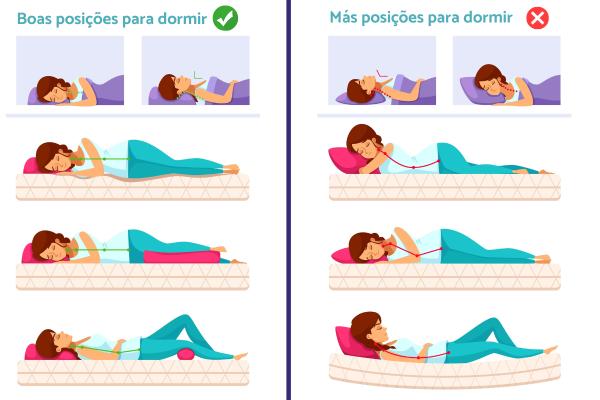Posturas para dormir com dor lombar