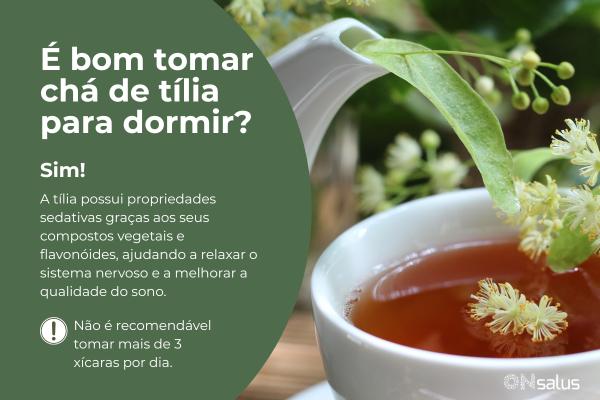 Chá de tília é bom para dormir?