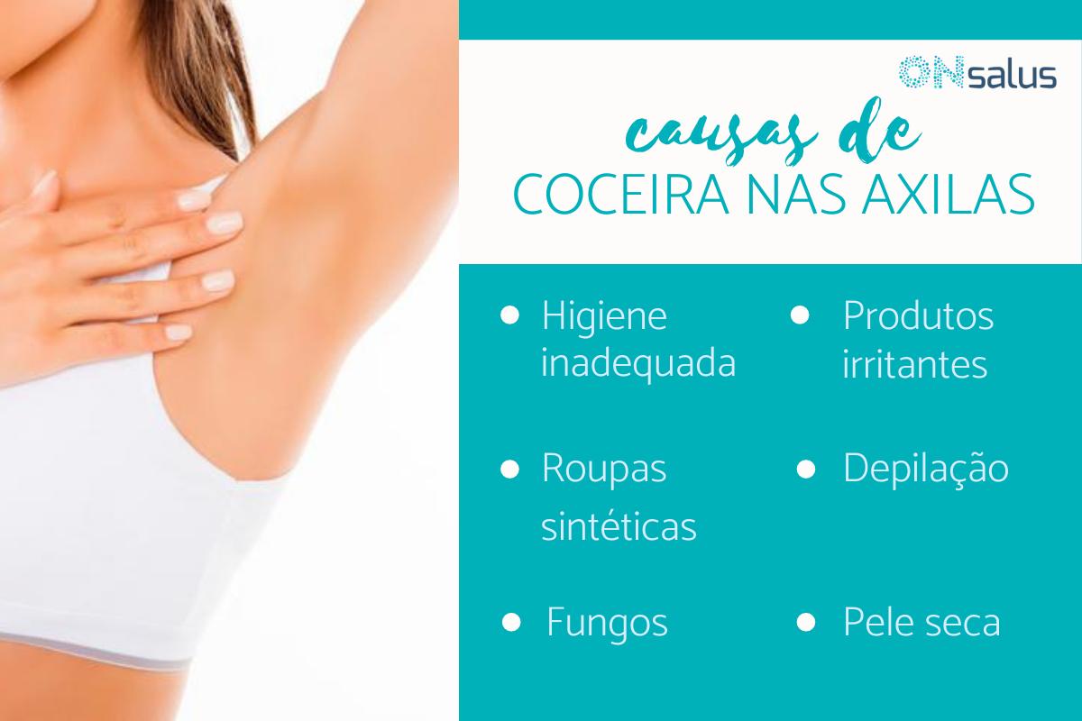 Coceira nas axilas: causas e remédios caseiros