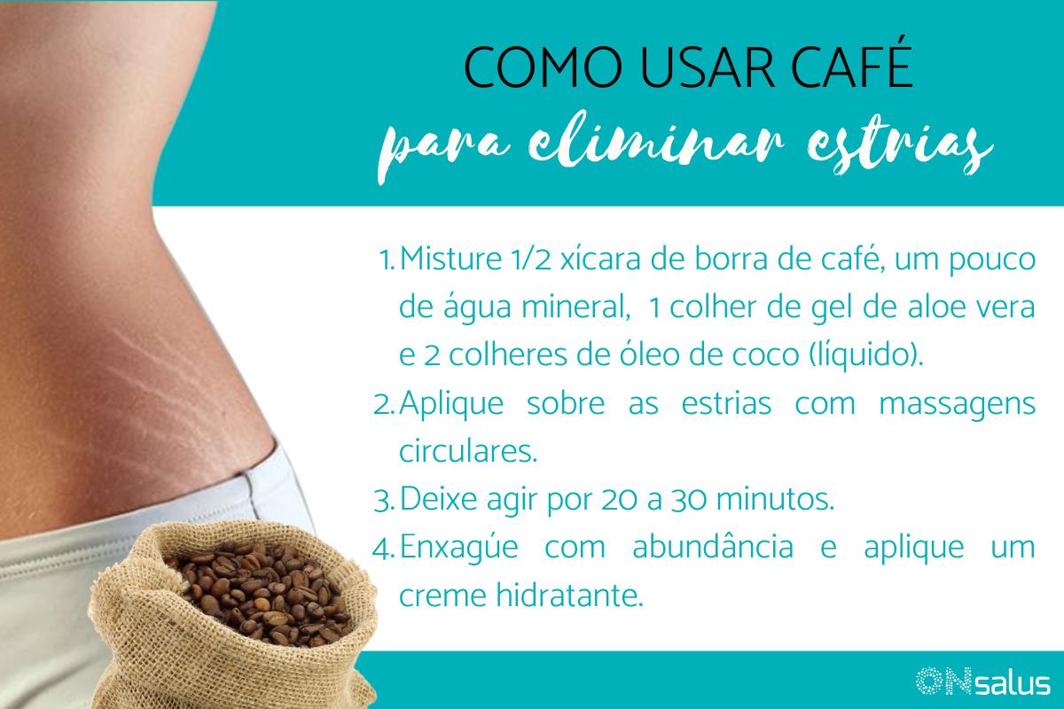 Como usar borra de café para estrias