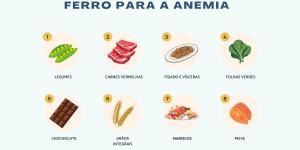 Alimentos ricos em ferro para anemia