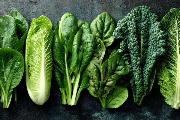 Alimentos ricos em ferro para anemia - Folhas verdes